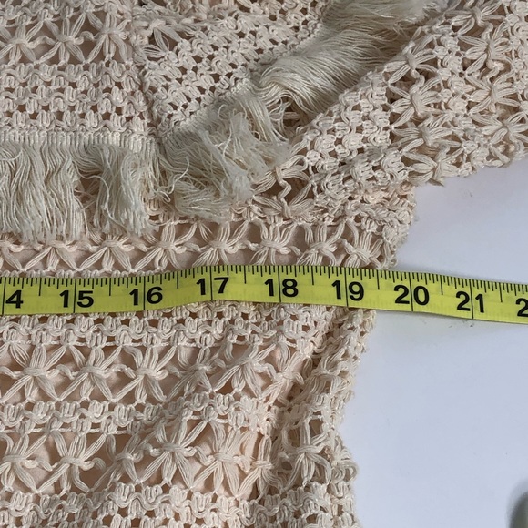 Volcom Stone Row Crochet Mini Fringe Dress M - Picture 6 of 8